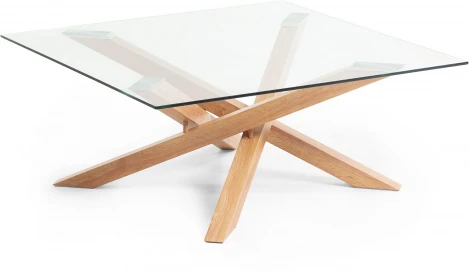 Журнальный стол La Forma (ex Julia Grup) Kamido (Прозрачный/ Сталь,Стекло)