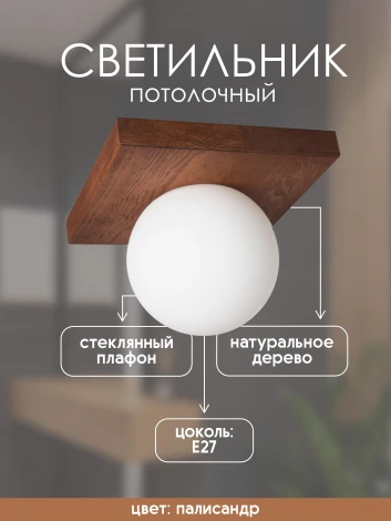 Потолочный светильник прямоугольный Мелодия Света SS1N 000036824