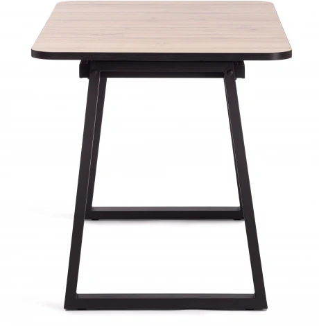 Стол MALTIDO ЛДСП/HPL/металл, 130 х 75+30 75 см, Дуб Вотан/чёрный Tetchair 19745