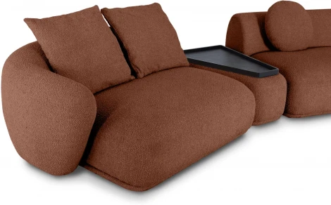 Диван Fabro ОГОГО (арт.853515), (Ткань,Букле/Терракотовый)