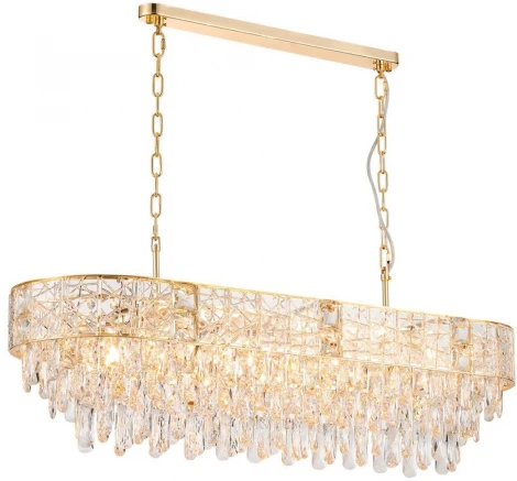 Подвесная люстра хрустальная Favourite Elysium 4720-10P (220V, на цепи)