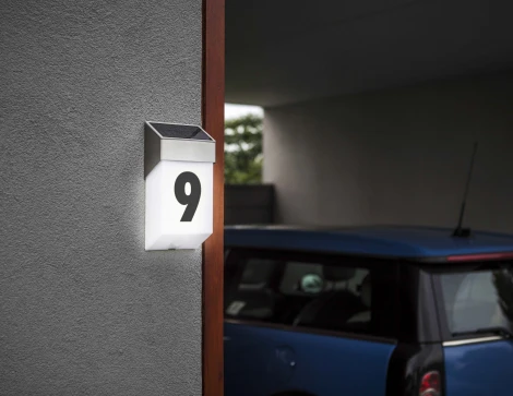 Настенный светильник уличный светодиодный на солнечных батареях Oasis Light SOLAR ST9079 SS