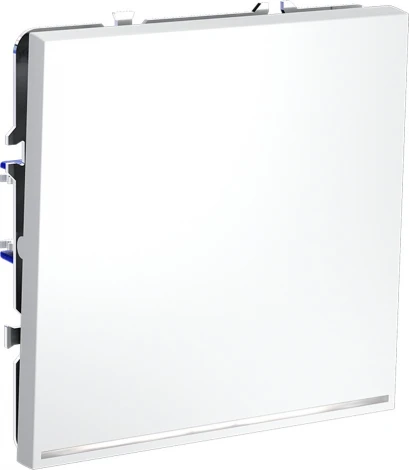 Выключатель одноклавишный с подсветкой (белый матовый) Voltum S70 VLS010202