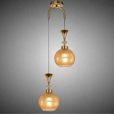 Подвесной светильник Reluce 02001-0.9-02 AMBER (220V, на проводе, шар)