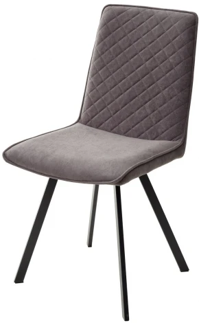 Стул PAINT, цвет B28 Темно-серый, велюр / черный каркас