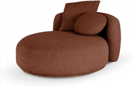 Кушетка Fabro ОГОГО (арт.863648), (Ткань,Букле/Терракотовый)