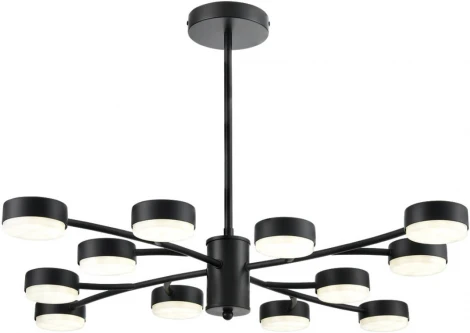 Потолочная люстра на штанге Lumion Torina 8117/12 черный, металл LED GX53 12*7W 220V