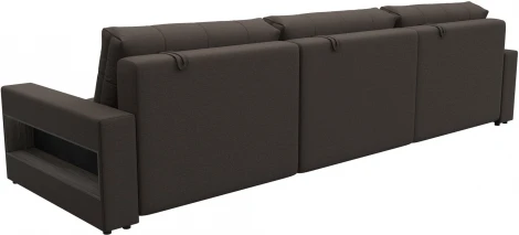 Диван прямой с полками Лига-053 НПБ Лонг Лига Диванов (Рогожка) арт.128908