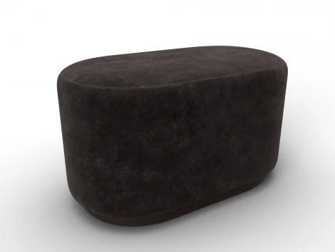 Пуф 007 (ДСП,Фанера/Пластик/Велюр/Коричневый) Лига Диванов 132519