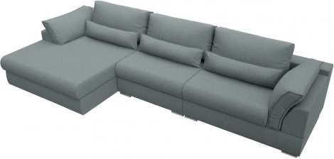 Диван угловой Пекин Long угол левый Лига Диванов (Рогожка) арт.122941L