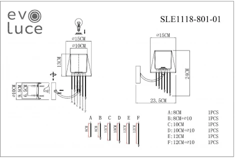 Бра Evoluce Alluria SLE1118-801-01