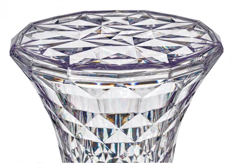 Стул-пуф Stone прозрачный серый