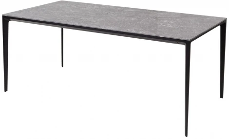 Стол NOTO 180 SINTERED STONE GLOSS STARLIGHT BLACK / BLACK