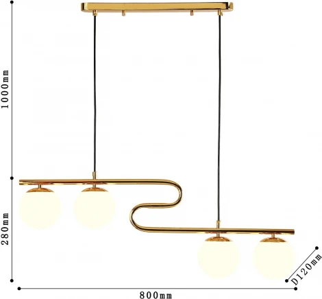 Подвесной светильник F-Promo Collana 4037-4P (220V, на проводе, шарики)