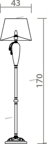 Торшер Divinare Simona 5125/10 PN-1