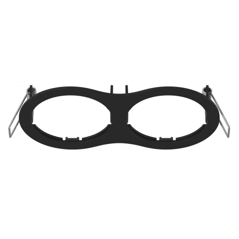 Рамка для двух встраиваемых светильников Lightstar Intero, овал, черный