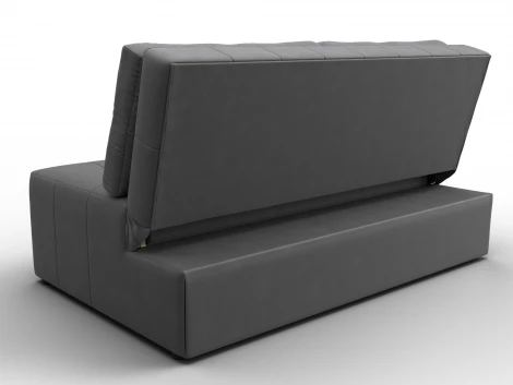 Диван прямой Лига-107 (140) (ЛДСП,Брус,Фанера,Замша/Серый) Лига Диванов 134930