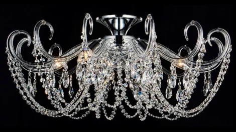 Потолочная люстра Crystal Lux IMPERIA PL6 CHROME/TRANSPARENTE