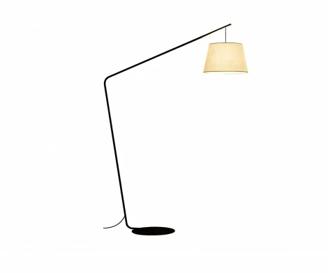 Торшер Kink Light Инвар 08448-F,19(14) черный/бежевый