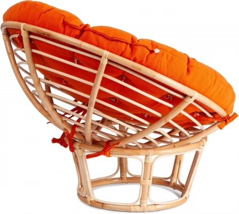 Кресло "PAPASAN ECO"  P115-1/SP STD / c подушкой, ремешками (Светлое дерево)