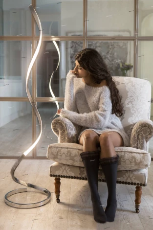 Торшер изогнутый Mantra Nur 4983 (LED, 220V, диммер)