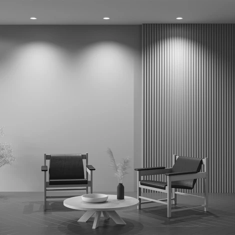 Встраиваемый светильник под гипсокартон Maytoni Gyps Modern DL002-1-01-W-1 (220V, круглые)