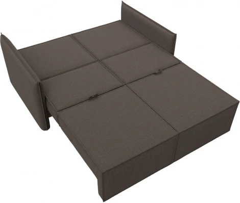 Диван прямой Либерти мини (Коричневый/Рогожка) Лига Диванов арт.121913