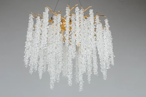 Подвесная люстра Aployt Paulina APL.848.03.10 (220V, хрусталь, на тросе, ветки)