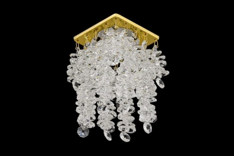 Встраиваемый светильник хрустальный Dio D'Arte Tayo Gold GU10.5.14.8x8.101 G