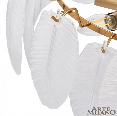 Потолочная люстра на штанге Arte Milano Rim 315009/D500 BS (220V, перо)