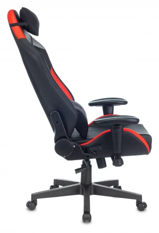 Кресло игровое Zombie HERO BATTLEZONE PRO черный/красный эко.кожа с подголов. крестовина пластик