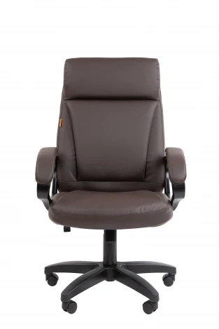 Офисное кресло Chairman 794LT Россия чер.пласт экокожа коричневая