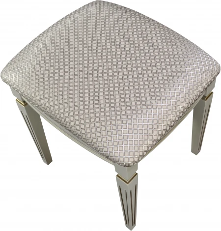 Банкетка Васко В 107Н слоновая кость/золото, Атина ваниль от фабрики Mebelik