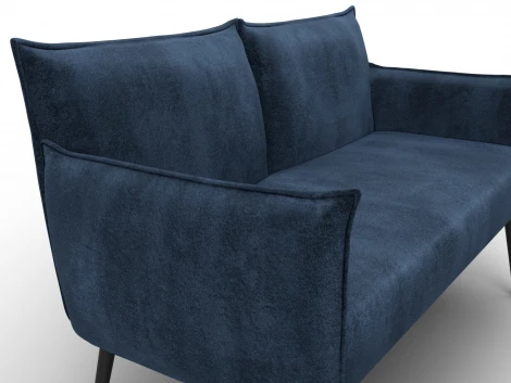 Диван прямой Лига-083 (Фанера/Металл/Велюр/Синий) Лига Диванов 131072