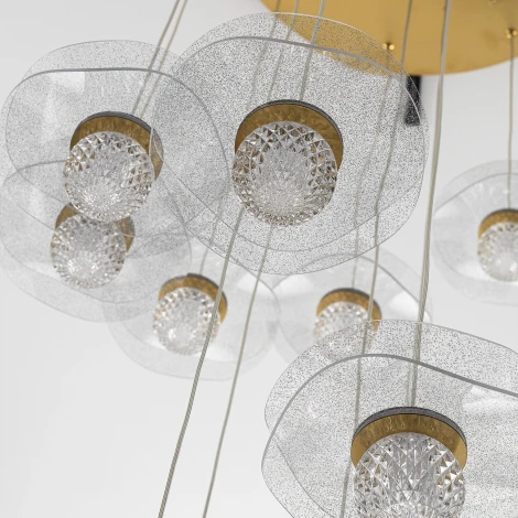 Подвесная каскадная люстра светодиодная Citilux Signature CL247057 (шарики)