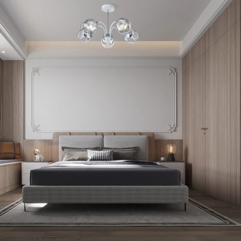 Потолочная люстра на штанге Arte Milano Napoli-326008 326008/5A WH+CR (220V)