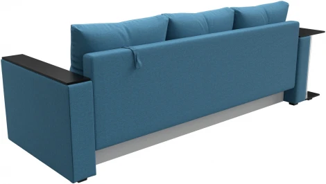 Диван прямой Атланта Лайт со столом слева Лига Диванов (Рогожка) арт.126163L