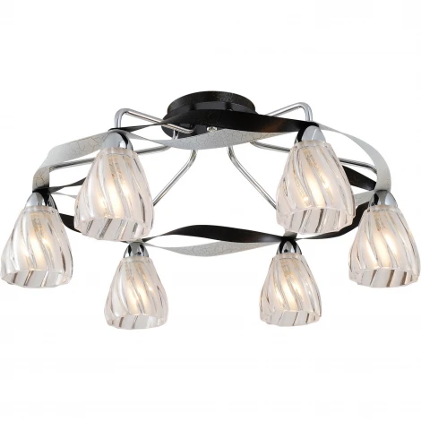 Потолочная люстра N-Light 405 405-06-63CWB chrome + white crack black