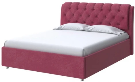 PROxSON Кровать Chester (Ткань: Велюр Casa Винный) 90x200