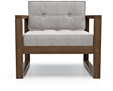 Кресло Arsko Астер орех серая рогожка