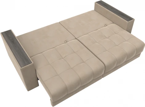 Диван прямой с декором Лига-049 НПБ Лига Диванов (Велюр) арт.128387