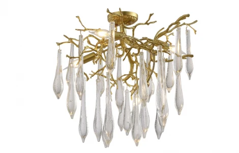Потолочная люстра Crystal Lux Reina PL5 D600 GOLD PEARL