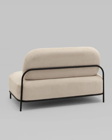 Диван Стоун велюр рельефный молочный Stool Group арт.УТ000040007