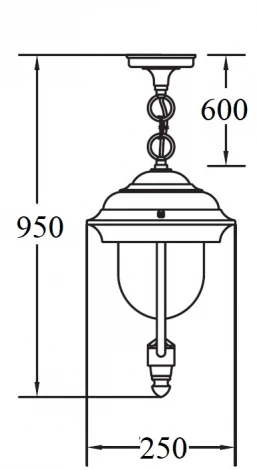 Уличный светильник подвесной MADRID 84305 Bl Oasis Light