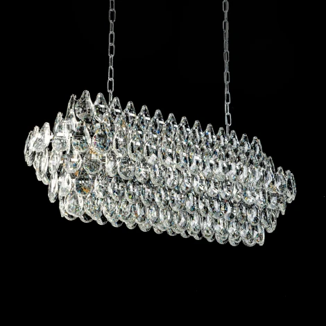 Подвесная люстра хрустальная Modelux MODELUX ML.8861.17P CR