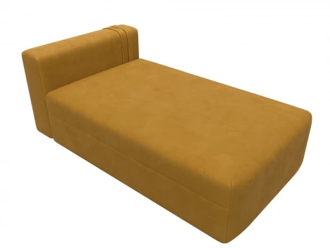 Модуль канапе Лига-060 НПБ (ЛДСП,Брус,Фанера,Велюр/Желтый) Лига Диванов 129564