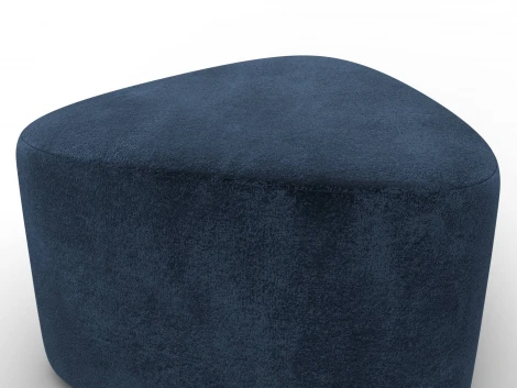 Пуф 004 (ДСП,Фанера/Пластик/Велюр/Синий) Лига Диванов 132364