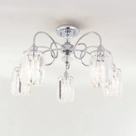 Потолочная люстра Citilux Синди CL330151 (220V, хрусталь)