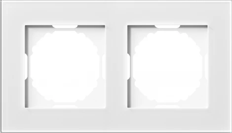 Рамка 2-я, Natural белое стекло Donel A07 DEN212WG