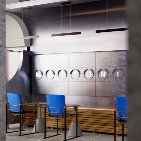 Подвесной линейный светильник Step 4000K 1x30Вт 120° LED Maytoni Technical P010PL-L30B4K (220V, на тросе)